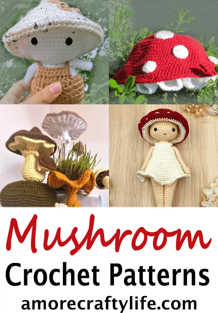 Try some of these cute and fun crochet mushroom patterns.