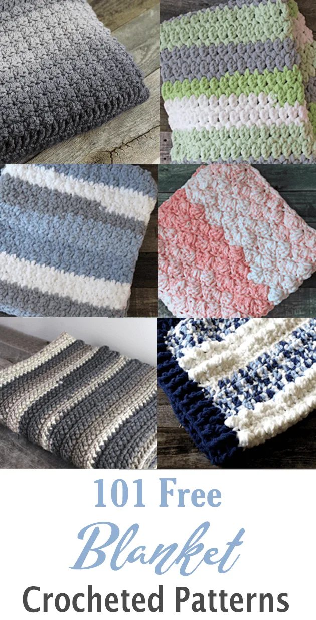Try some of these free crocheted blanket patterns