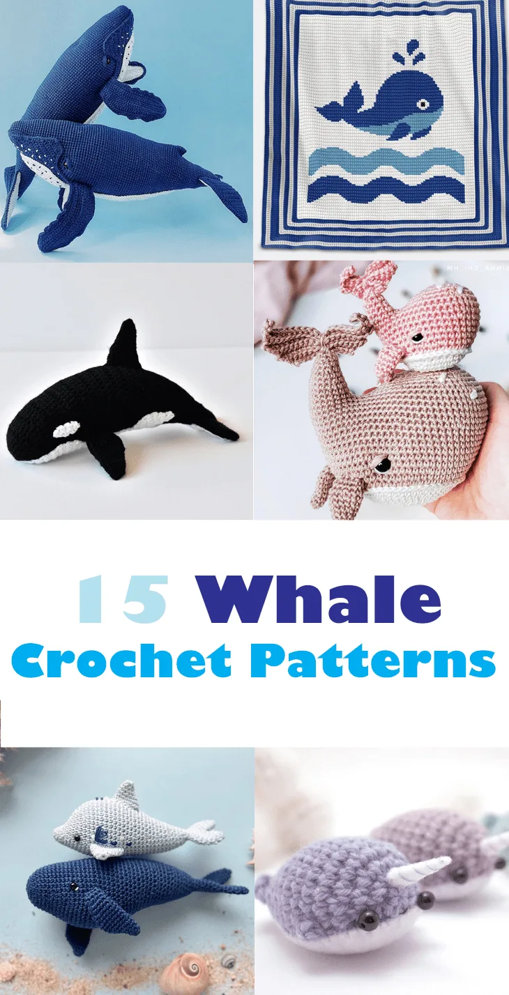 Make your own cute whale with this detailed crochet whale pattern.