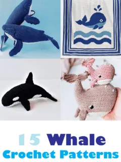 Make your own cute whale with this detailed crochet whale pattern.