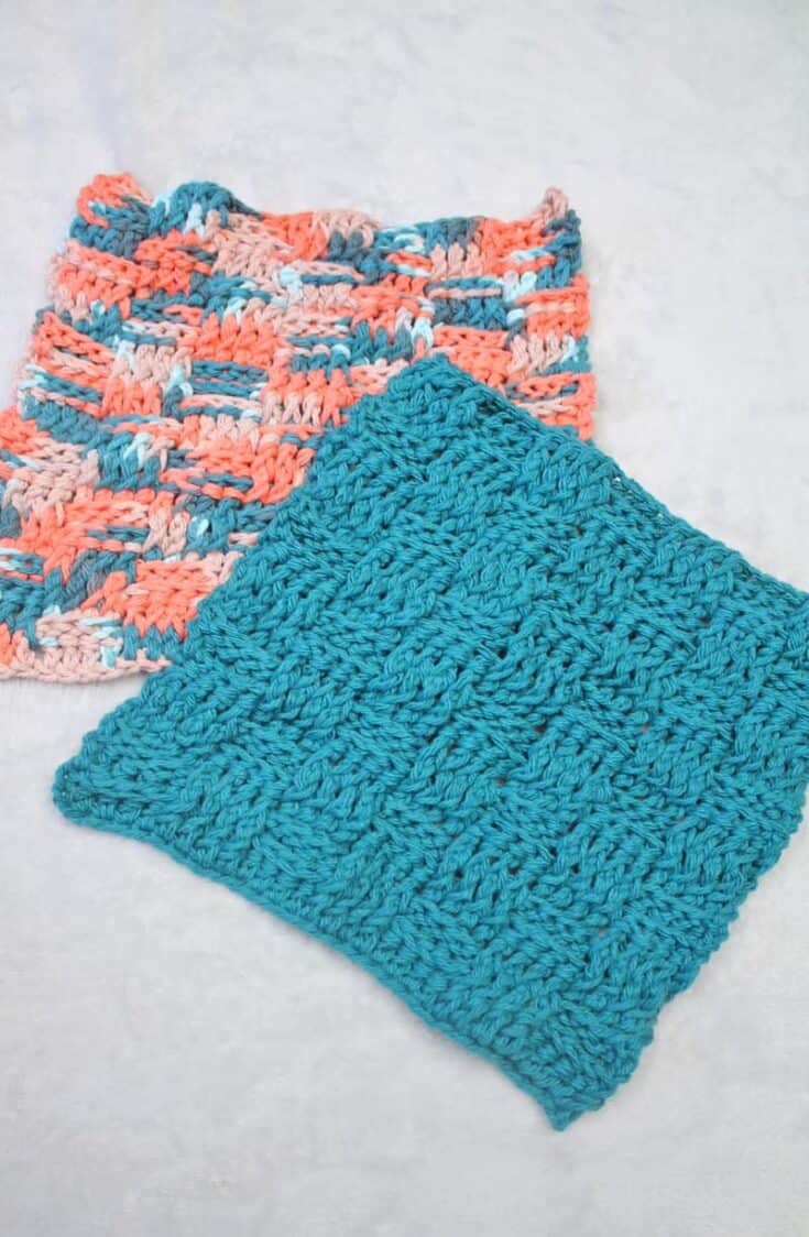 Try the easy basketweave crochet stitch pattern. There is an easy dishcloth pattern to make.