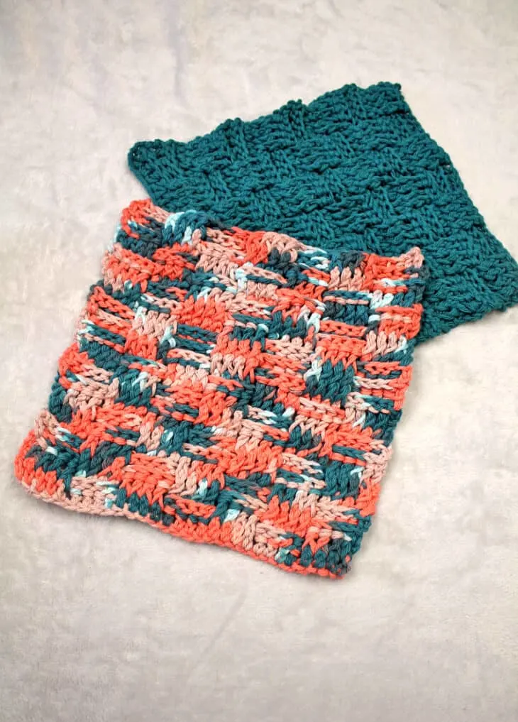 Try the easy basketweave crochet stitch pattern. There is an easy dishcloth pattern to make.