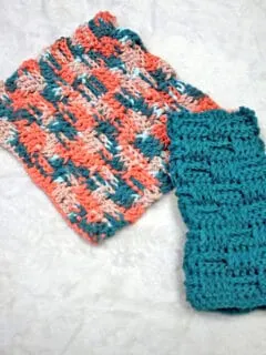 Try the easy basketweave crochet stitch pattern. There is an easy dishcloth pattern to make.
