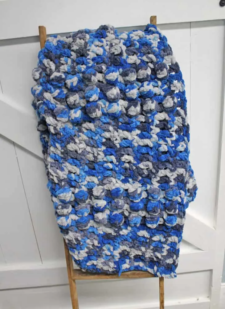 chunky chenille blanket crochet pattern