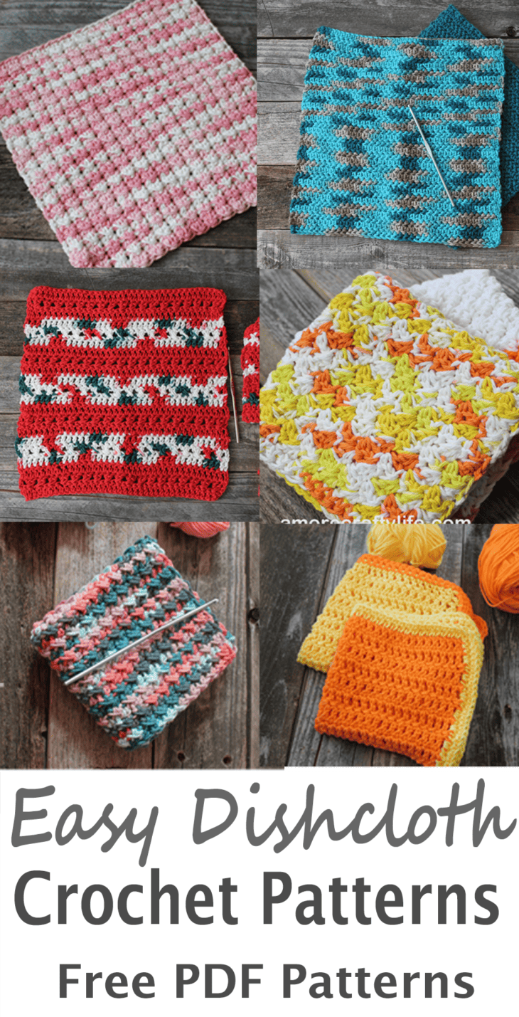 15 Easy Crochet Dishcloth Free Patterns for Beginners A More Crafty Life