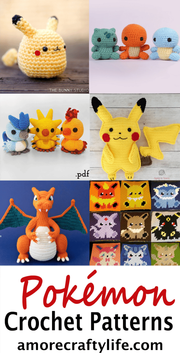 31 Fun Crochet Pokémon Patterns: Cute Plushies to Make - A More Crafty Life