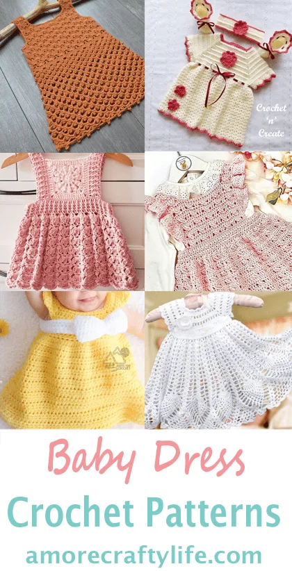 Make a cute baby crochet dress pattern.