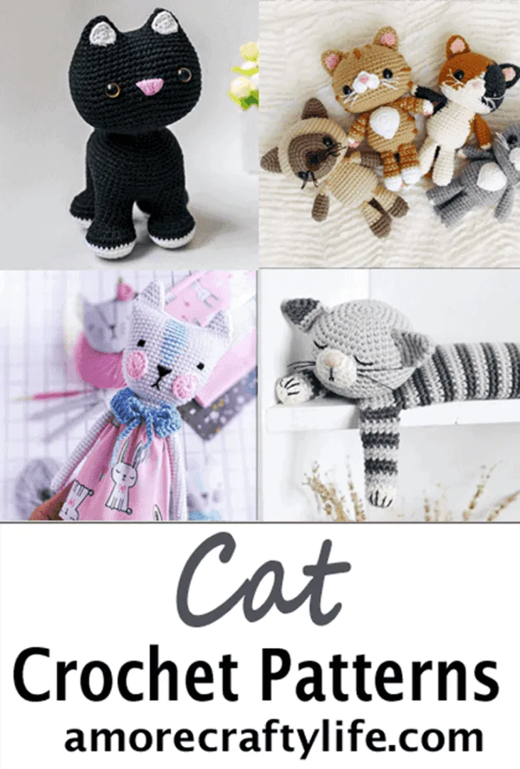 crochet cat pattern- kitty crochet pattern pdf - amigurumi amorecraftylife.com #crochet #crochetpattern