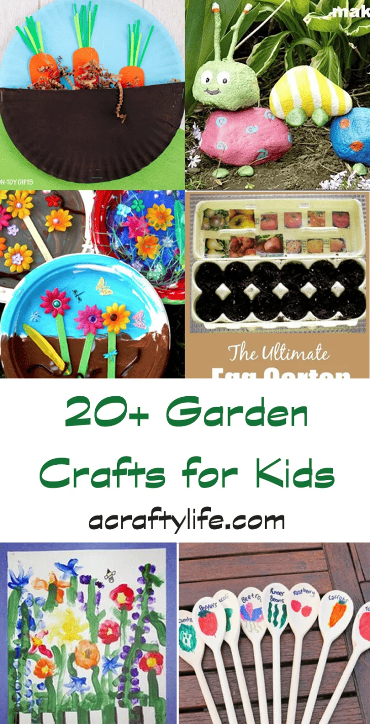 Make your own fun garden crafts for kids.