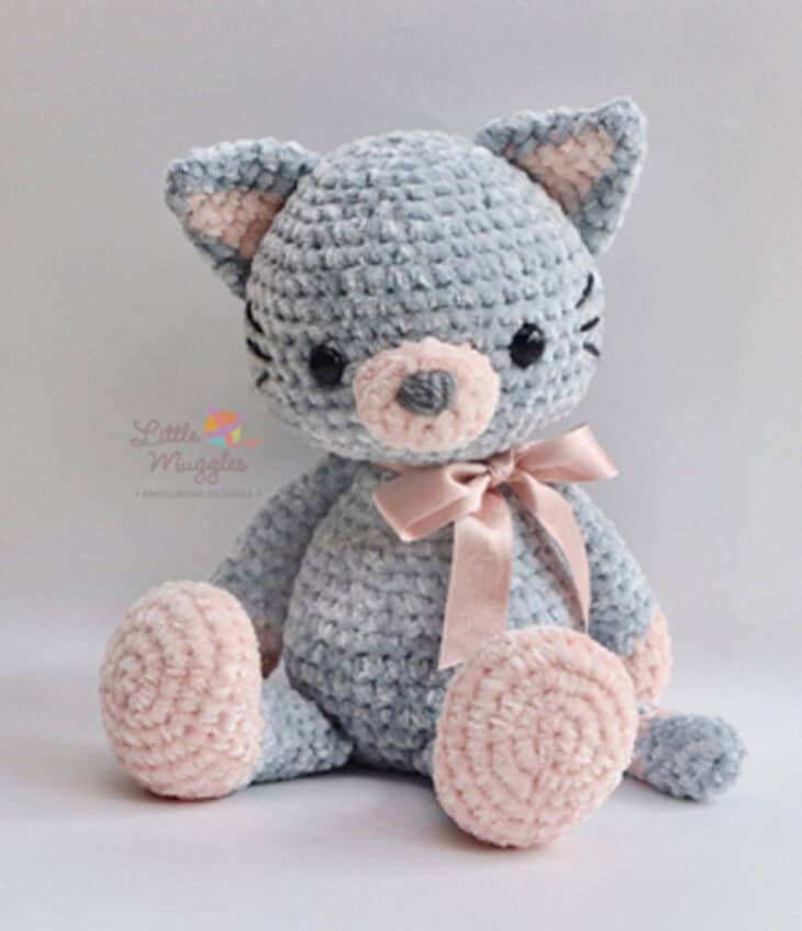 crochet cat pattern- kitty crochet pattern pdf - amigurumi amorecraftylife.com #crochet #crochetpattern