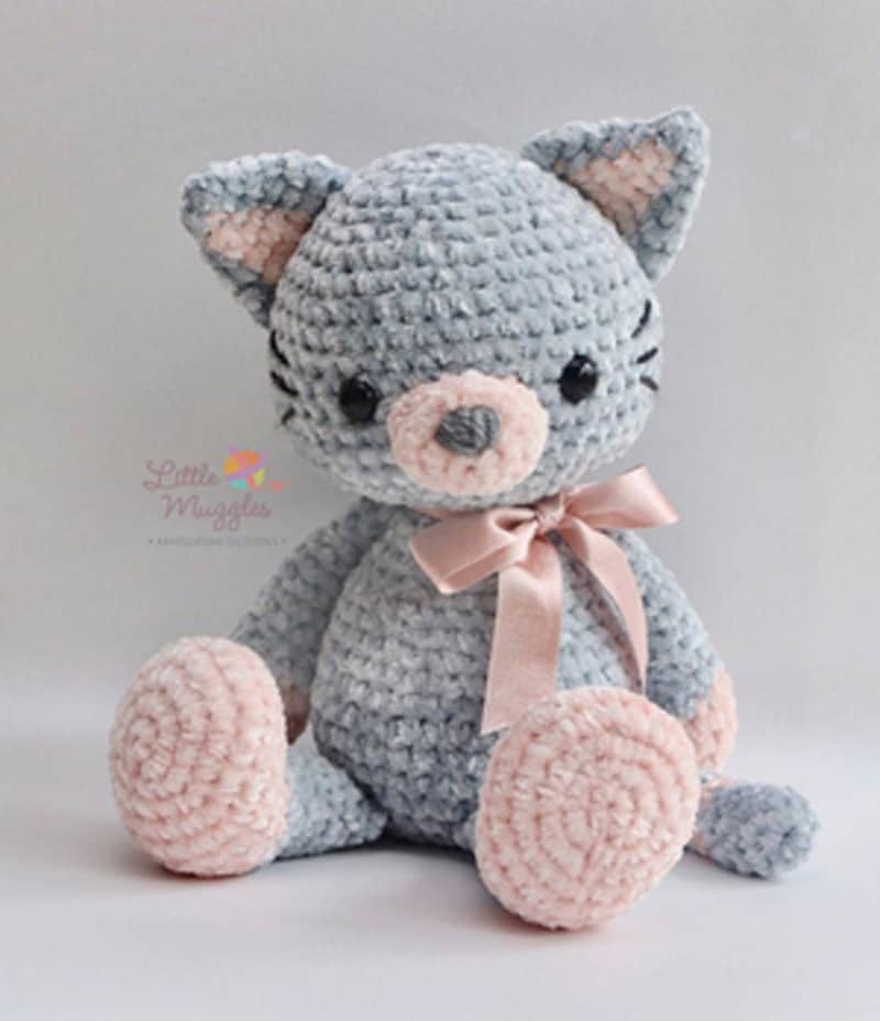 35 Adorable Crochet Cat Patterns: Beginner Crocheting Toy Tips - A More ...