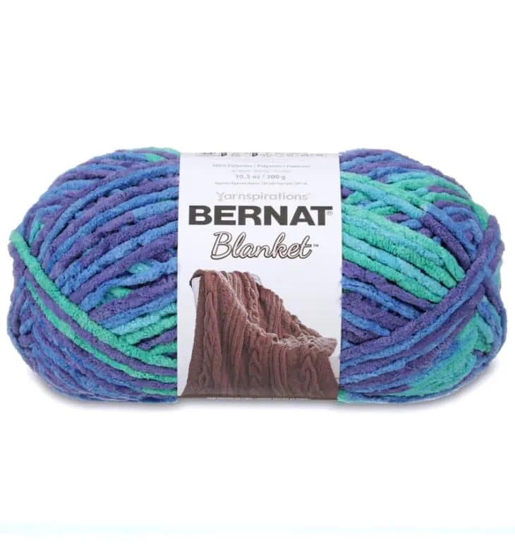 Bernat Blanket Yarn Ocean shades