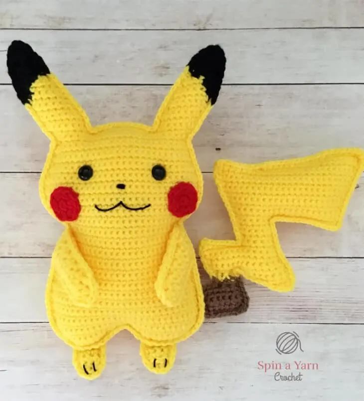 Make your own fun crocheted Pikachu Pokémon  with these patterns.