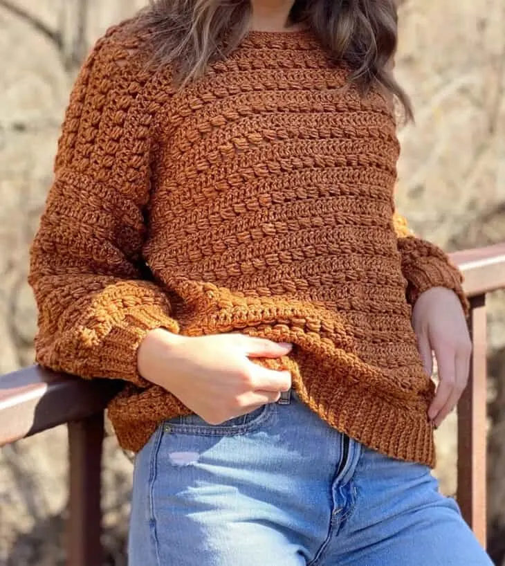 Learn how to make your own easy crochet sweater pattern.