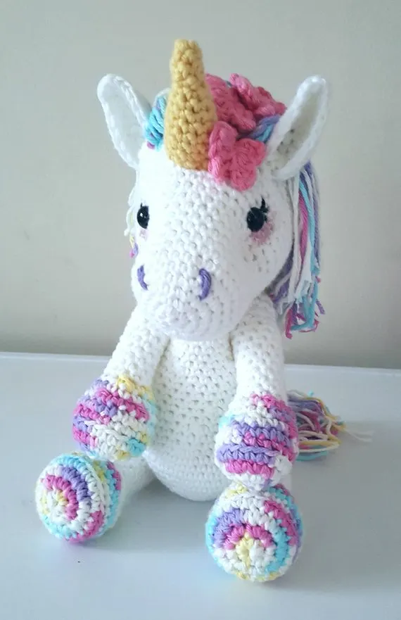 unicorn crochet patterns - crochet pattern pdf - amorecraftylife.com #unicorn #baby #crochet #crochetpattern