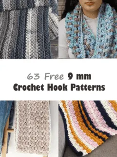 Make some of these free crochet pattern using a 9 mm crochet hook.