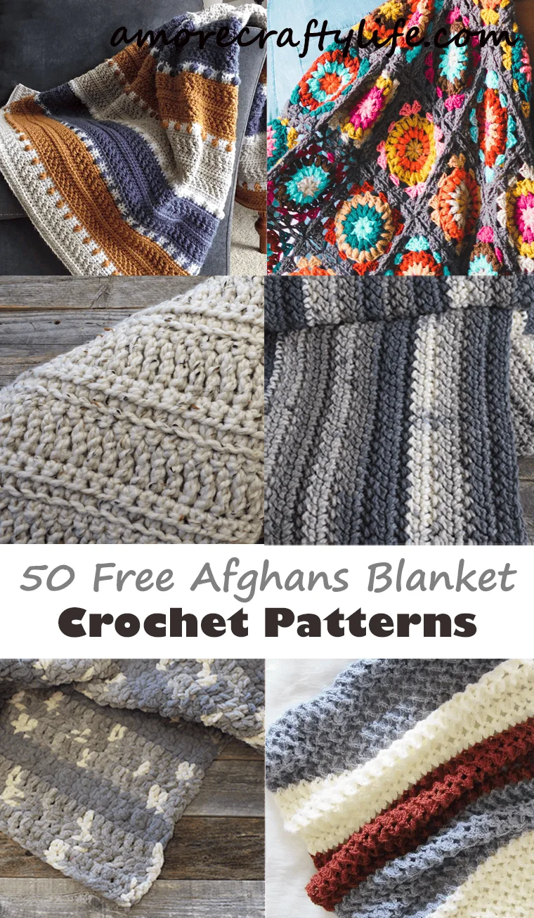 50 free afghan blanket crochet patterns