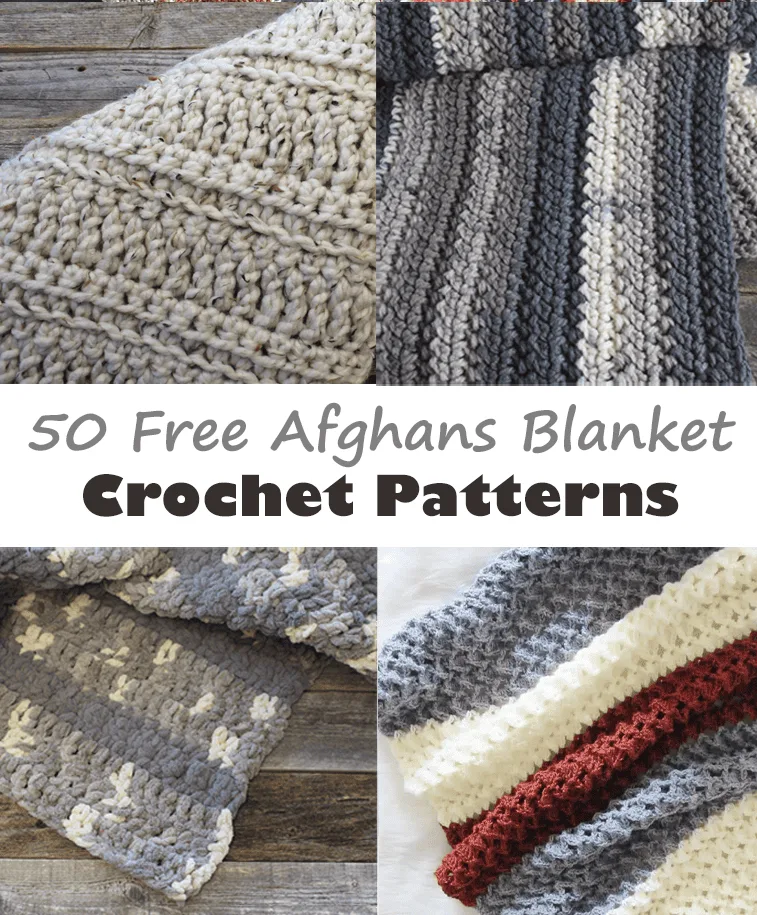 50 free afghan blanket crochet patterns