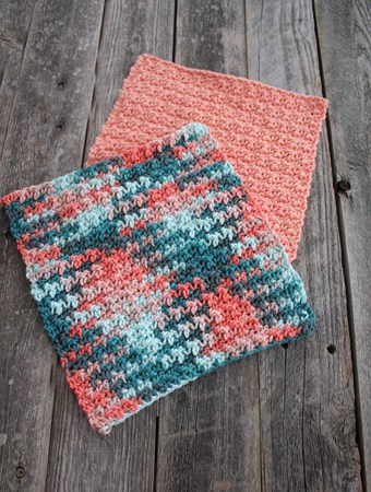 Try the lemon peel stitch with this crochet dishcloth pattern. This easy pattern is great for beginners.