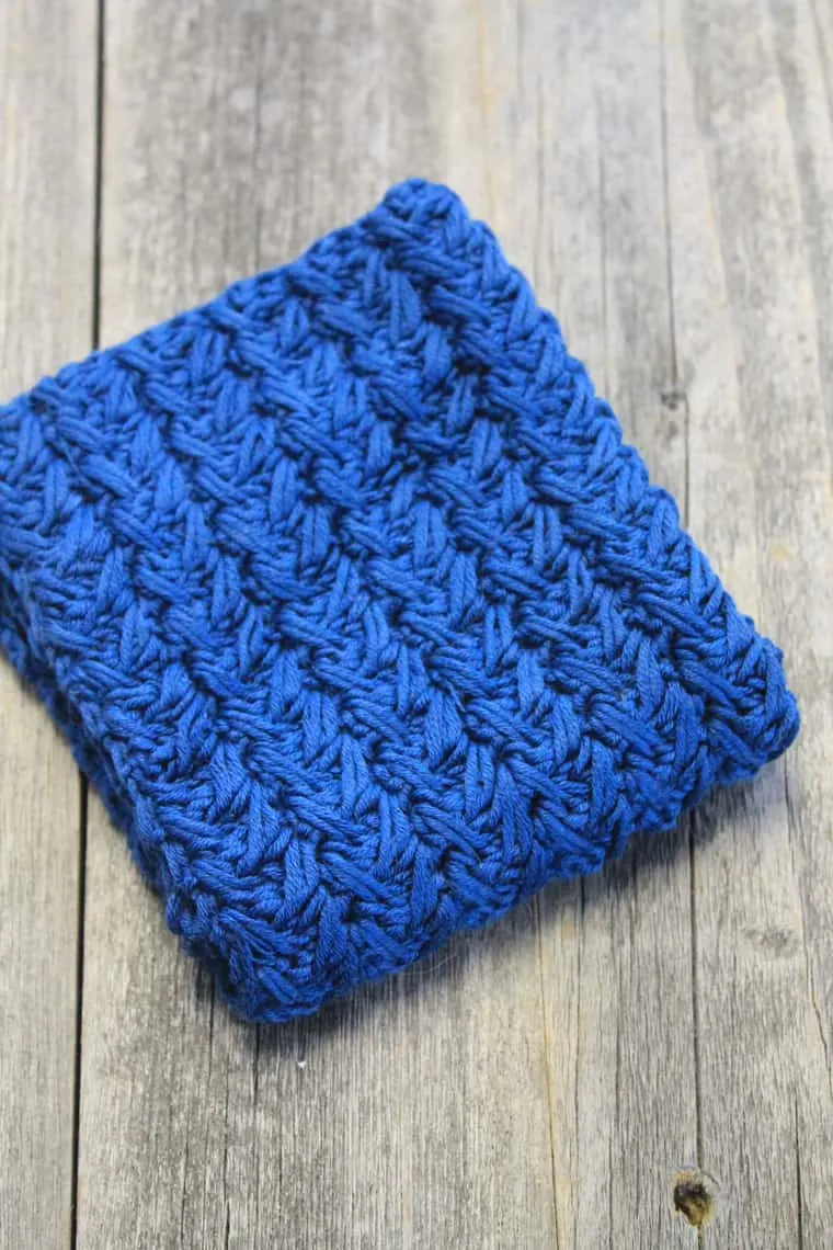 Make a soft spa crochet washcloth with this easy pattern using bamboo and cotton yarn.