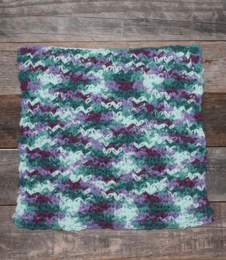 spider stitch crochet dishcloth