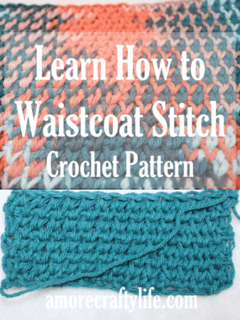 learn the waistcoat crochet stich - center post single crochet