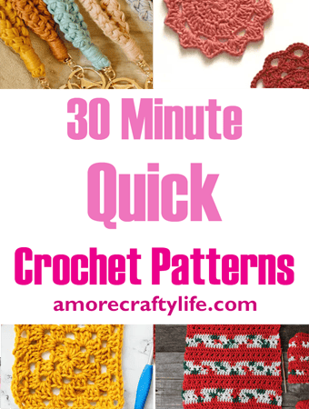 30 minute crochet projects: easy small projects to crochet