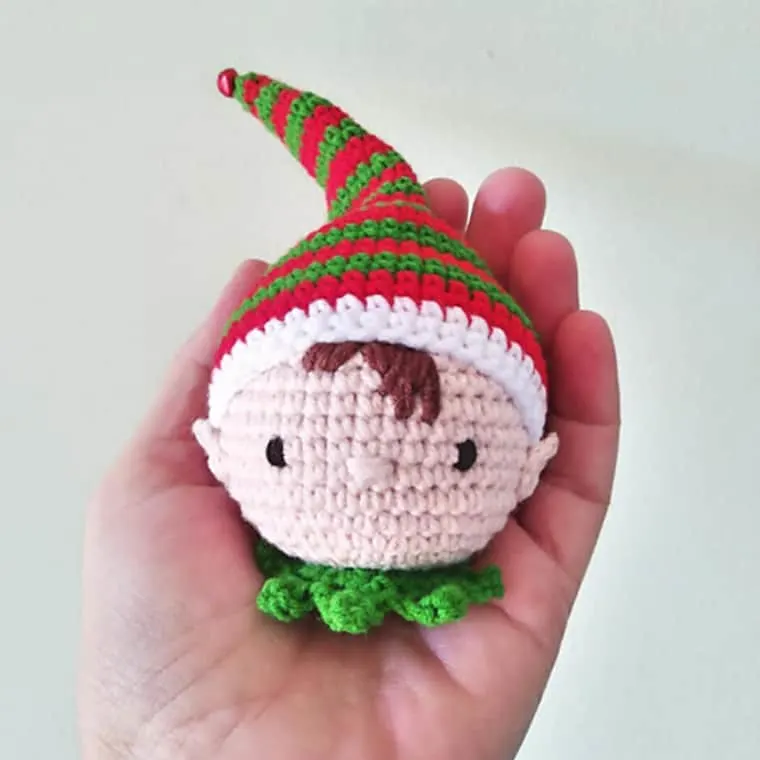 elf crochet ornament