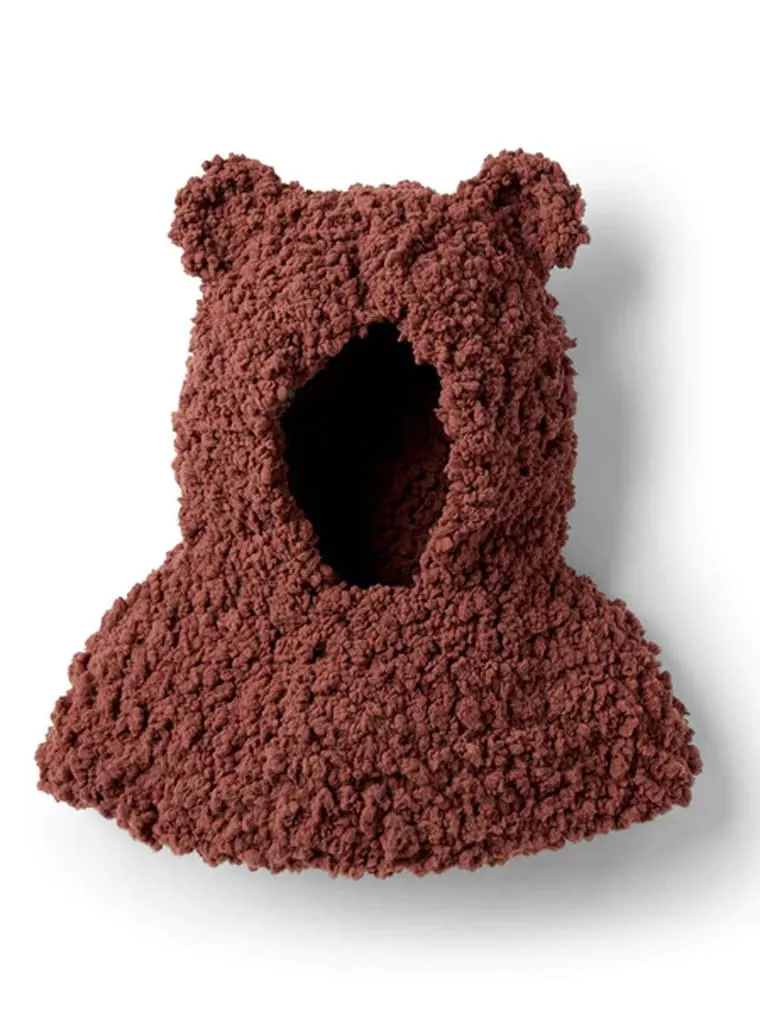 bernat yarn bear crochet hood pattern