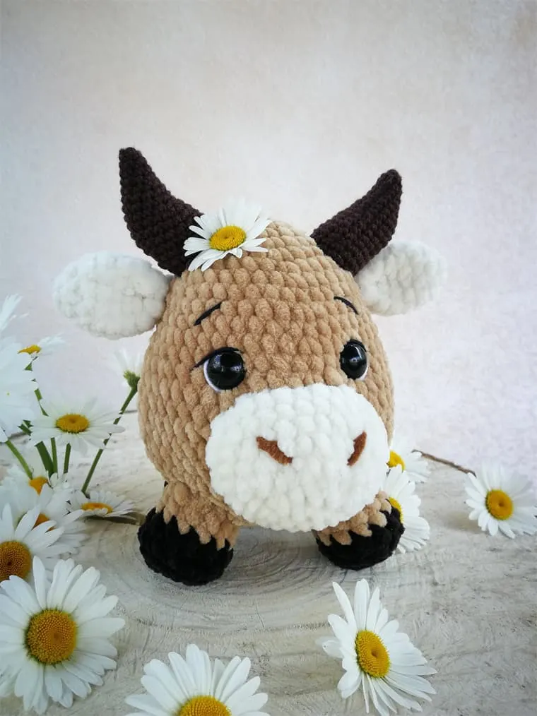 crochet bull plushie