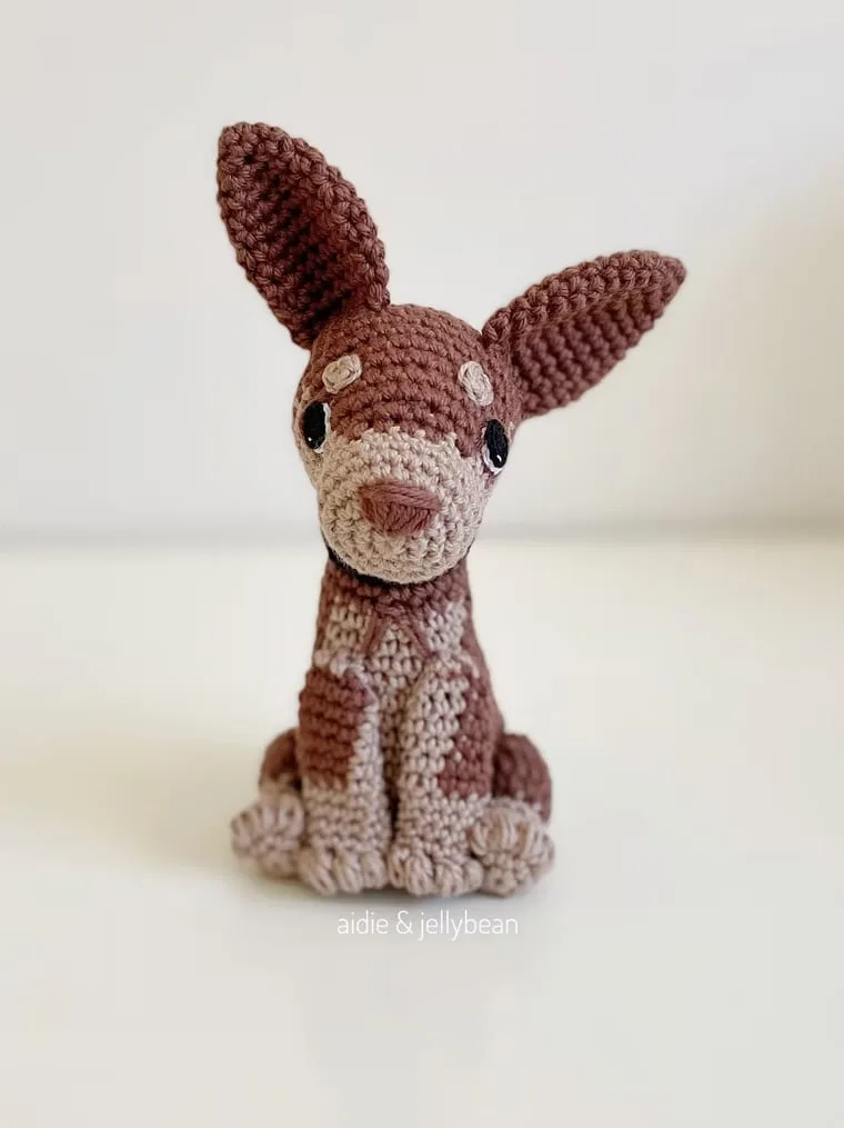 coldy the kelpie crocheted dog