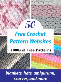 50 free crochet pattern websites
