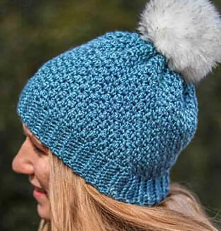 lemon peel stitch crochet hat pattern