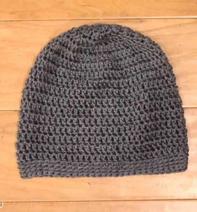 simple slouch crochet hat