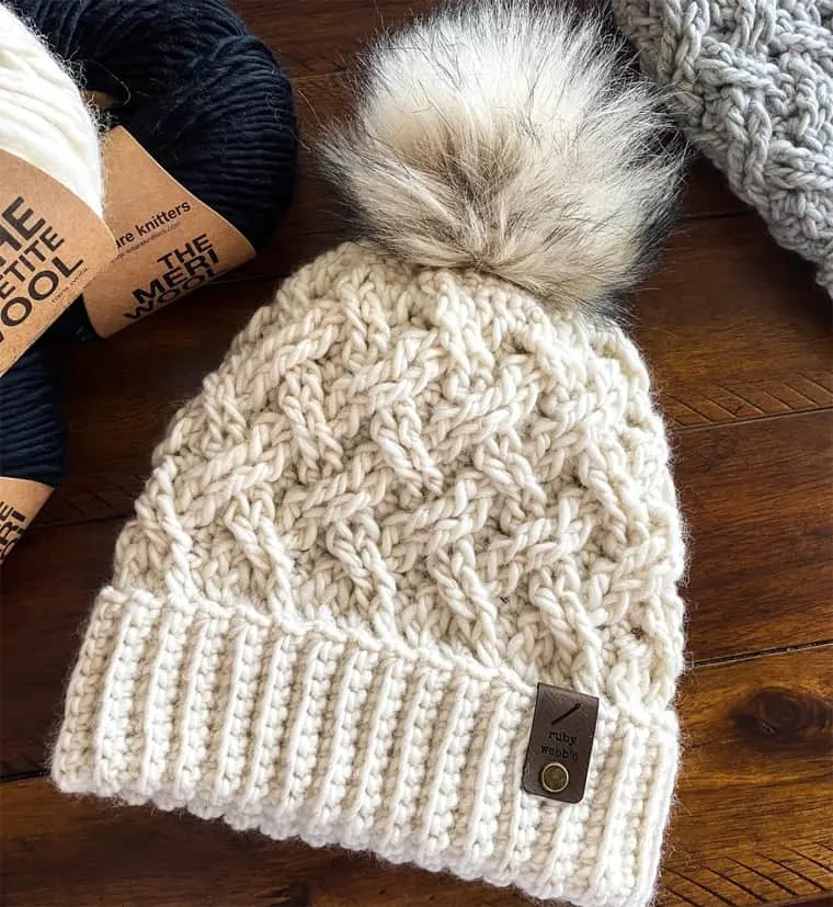 crochet bulky yarn hat