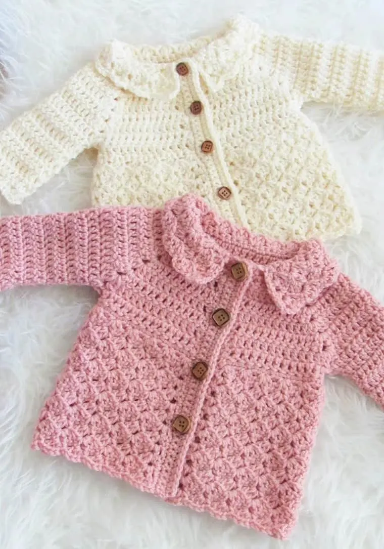 baby cardigan crochet pattern 