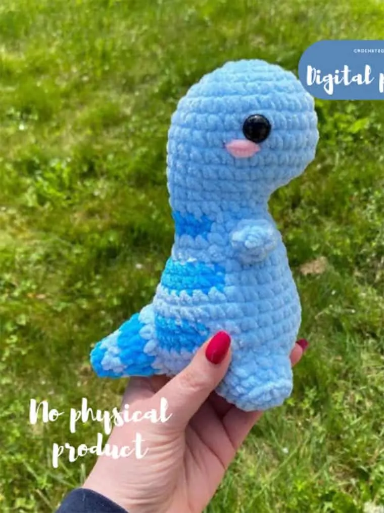 crochet plushie dino