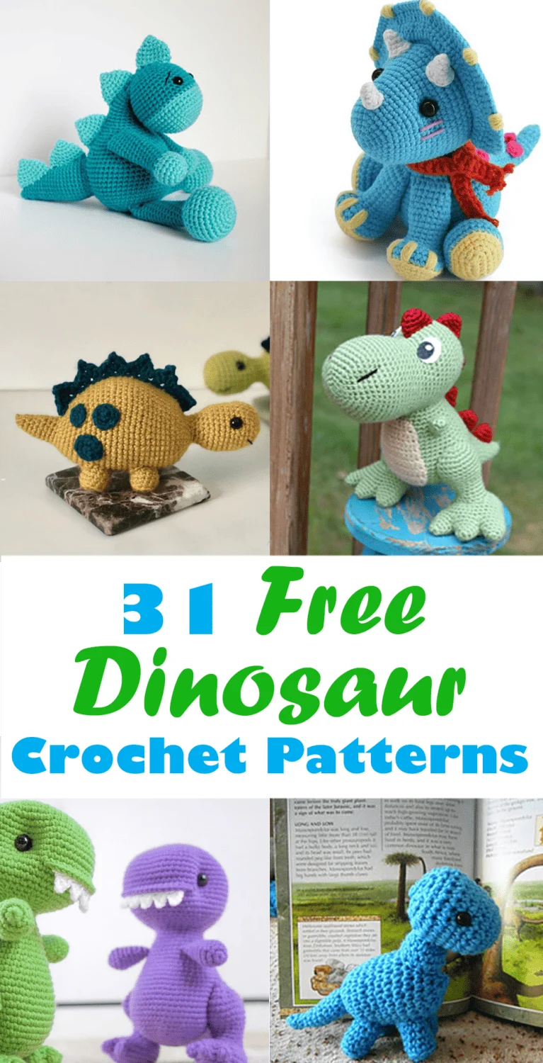 Try some of these free dinosaur crochet patterns.