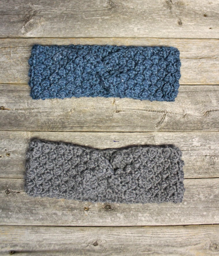 berry stitch crochet ear warmer pattern