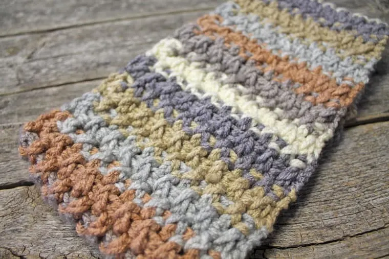 free Brooklin woven ear warmer crochet pattern