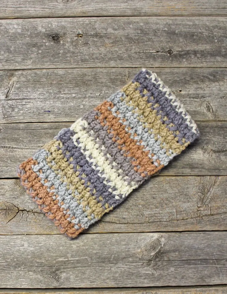 free Brooklin woven ear warmer crochet pattern