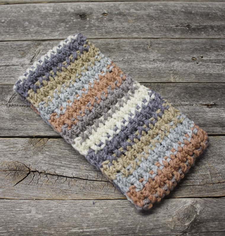 free Brooklin woven ear warmer crochet pattern