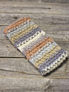 free Brooklin woven ear warmer crochet pattern