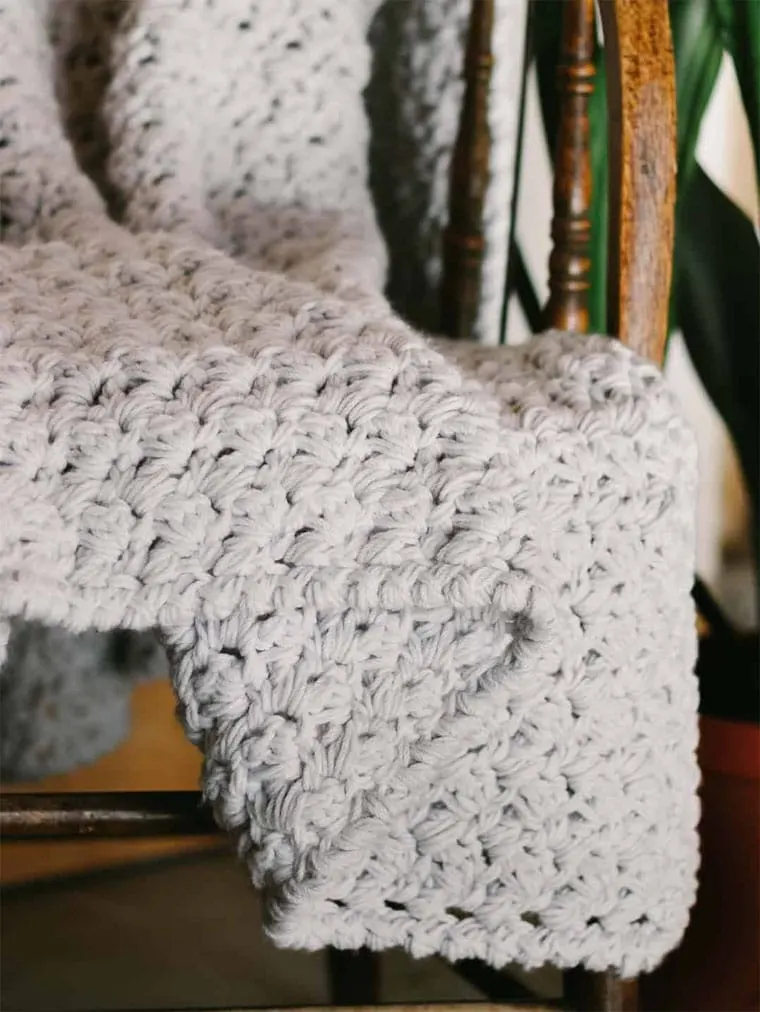 super bulky crochet throw 