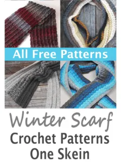 free one skein winter scarf patterns