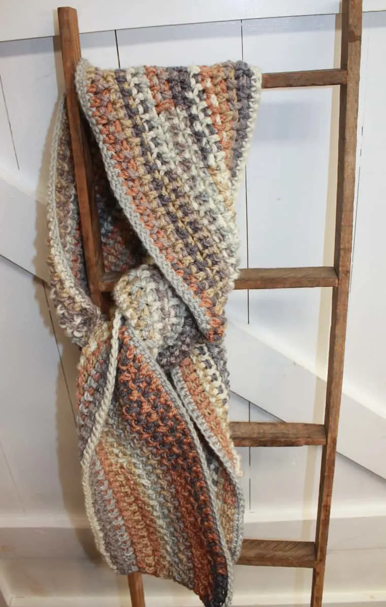 free pattern crochet scarf worsted weight yarn