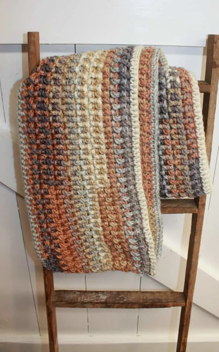 free pattern crochet scarf worsted weight yarn