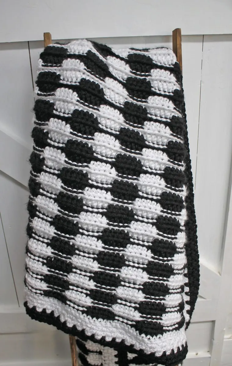 black and white crochet blanket pattern