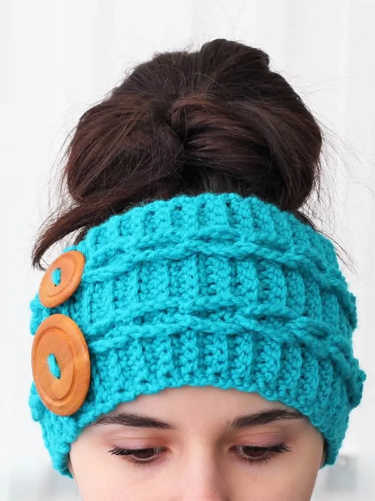 crocheted head wrap