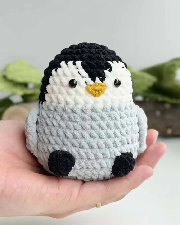no sew crochet penguin pattern